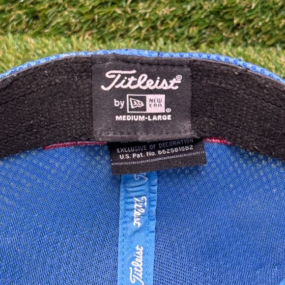 New Era Titleist FJ Blue Baseball Cap Sz Medium/Large - Picture 8 of 8